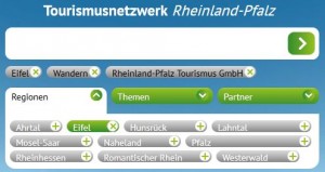 Die Tag-Suche des Tourismusnetzwerk Rheinland-Pfalz